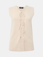 Whistles Cream Tie Front Detail Tank - Image 5 of 5