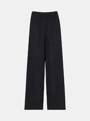 Whistles Black Tie Front Beach Trousers - Image 5 of 5