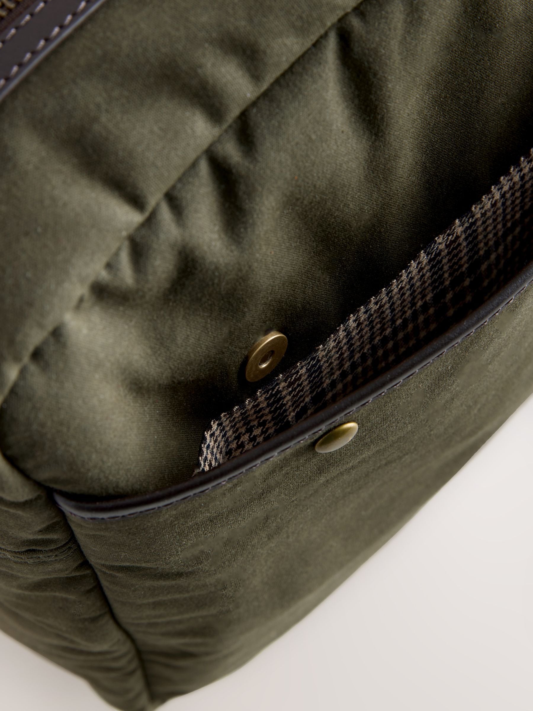 Buy Khaki Green Wax Cotton Messenger Bag from Next Canada