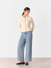 Whistles White Lucie Boucle Jacket - Image 1 of 5