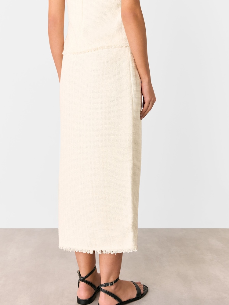 Whistles Lucie Boucle Pencil Midi Skirt - Изображение 2 из 5