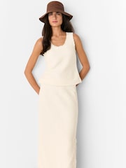 Whistles Lucie Boucle Pencil Midi Skirt - Изображение 3 из 5