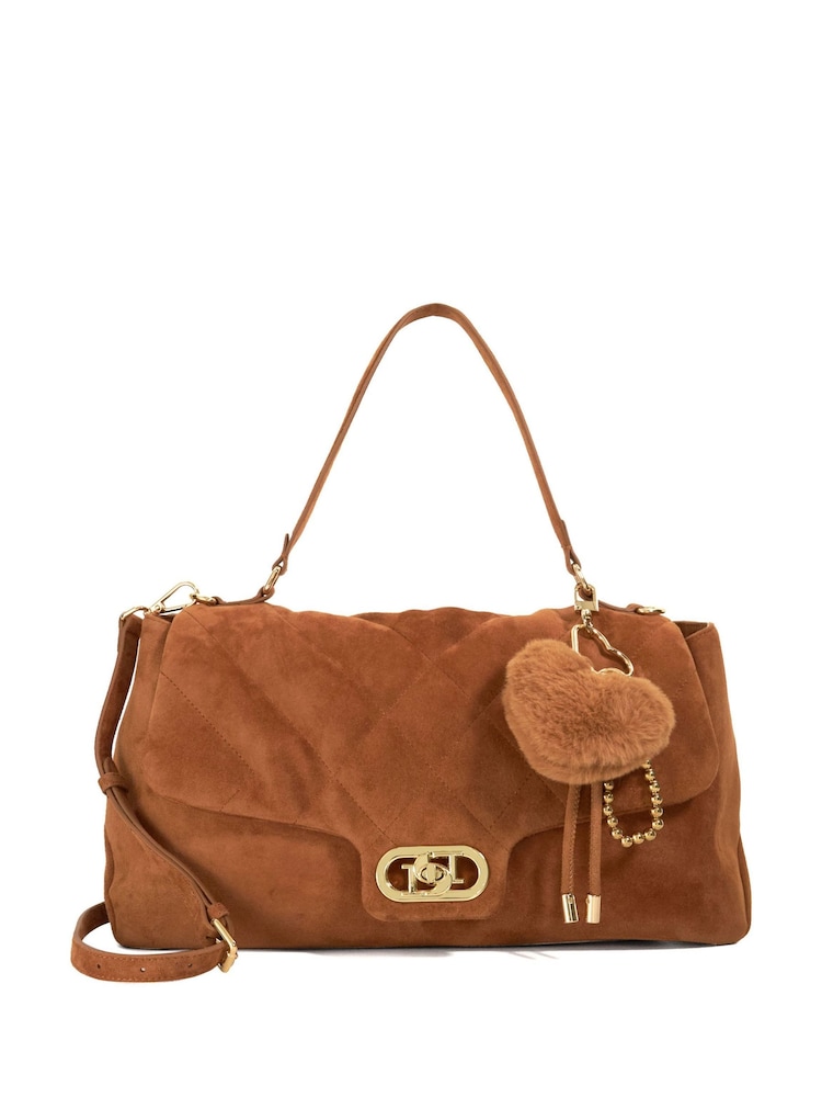 Dune London Brown Regency Large Premium Shoulder Bag - Image 1 of 6