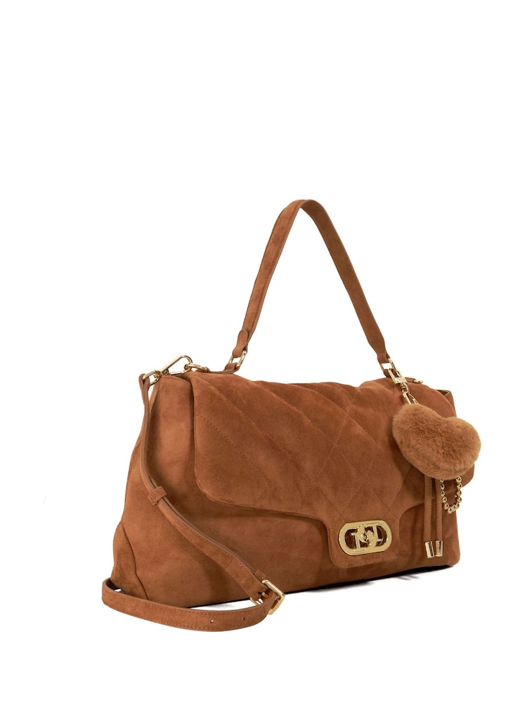 Dune London Brown Regency Large Premium Shoulder Bag - Image 2 of 6