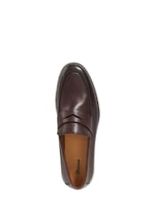 Dune London Brown Barnstaple Casual Rubber Sole Loafers - Image 4 of 5
