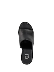 Dune London Black Kule Studded Wedge Mule Sandals - Image 4 of 6