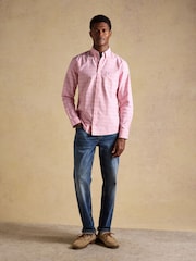 Joules Classic Fit Pink Check Cotton Oxford Shirt - Image 5 of 9