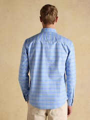 Joules Oxford Blue Check Classic Fit Long Sleeve Cotton Shirt - Image 3 of 11