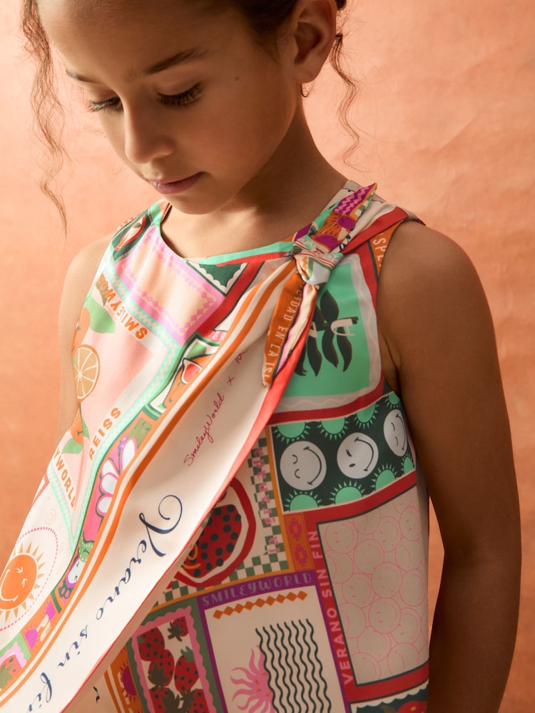 Reiss Multi Tia 9-13 yrs SmileyWorld Motif Print Top - Image 1 of 4