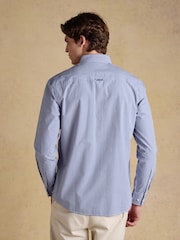 Joules Poplin Blue Gingham Check Classic Fit Shirt - Image 6 of 13