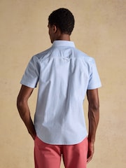 Joules Oxford Stripe Short Sleeve Classic Fit Cotton Shirt - Kuva 2 / 9