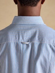 Joules Oxford Stripe Short Sleeve Classic Fit Cotton Shirt - Kuva 8 / 9