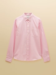 Joules Pink & White Striped Classic Fit Oxford Shirt - Image 12 of 14