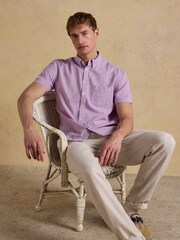 Lila - Joules Short Sleeve Classic Fit Shirt - Larawan 10 ng 12