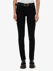 Superdry Black Mid Rise Skinny Jeans - Image 1 of 6