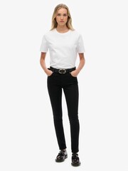 Superdry Black Mid Rise Skinny Jeans - Image 4 of 6