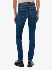 Superdry Blue Mid Rise Skinny Jeans - Image 2 of 5