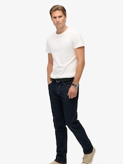 Superdry Navy Blue Vintage Slim Straight Jeans - Image 4 of 7