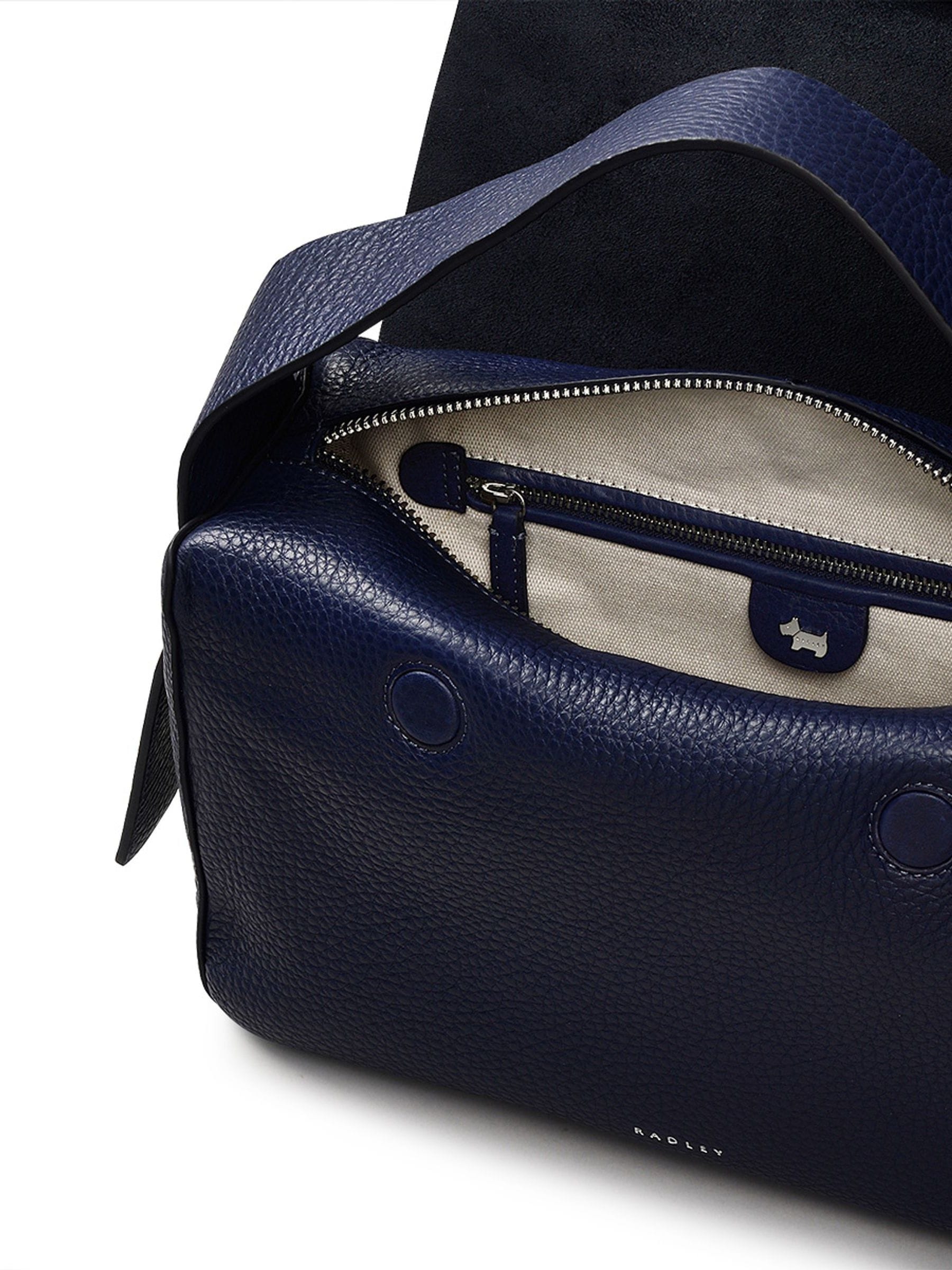 Buy Radley Navy Blue Medium De Beauvoir Ziptop Grab Bag from Next USA