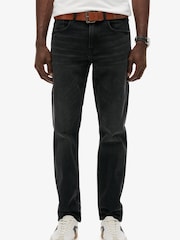 Superdry Black Vintage Slim Straight Leg Jeans - Image 3 of 6