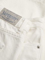 Superdry Cream Mid Rise Straight Jeans - Image 7 of 7