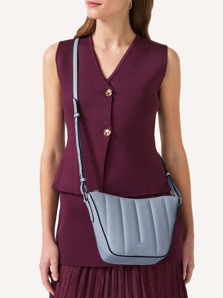 Radley Medium Blue Oak Street Quilt Phone Cross-Body Bag - Imagem 5 de 5