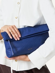 Radley Medium Blue Weaver Lane Flapover Clutch - Image 5 of 5
