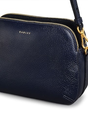 Radley Medium Blue Dukes Place Ziptop Cross-Body Bag - Image 4 of 5