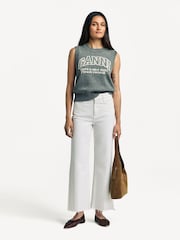 Paige Anessa High Waisted Wide Leg Jeans - Image 3 of 4