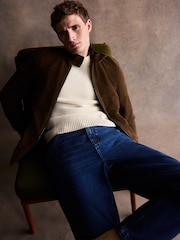 Brown Suede Harrington Jacket - Image 6 of 9