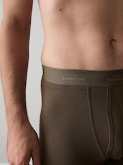 Purple/Green/Blue 4 pack Signature A-Fronts Boxers - Image 5 of 12