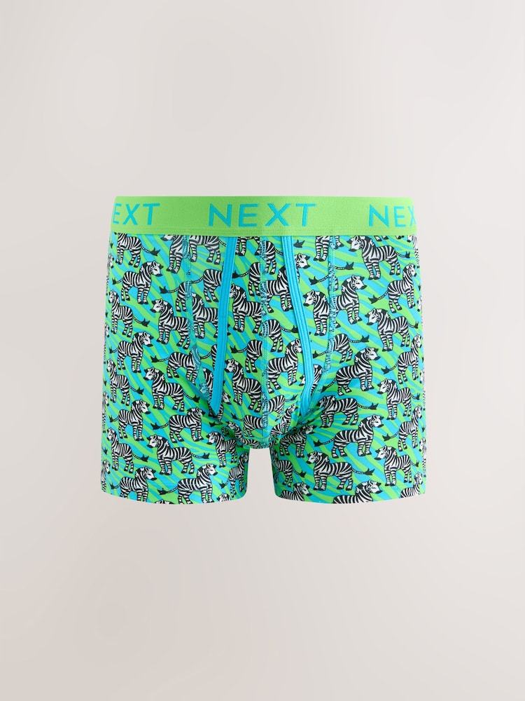 Bright Pink/Blue Animals Pattern A-Front Boxers - Image 2 of 9 Bright Pink/Blue Animals Pattern A-Front Boxers - Image 2 of 9
