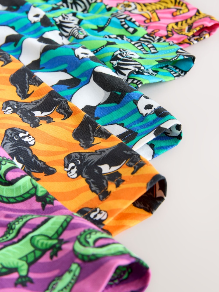 Bright Pink/Blue Animals Pattern A-Front Boxers - Image 9 of 9 Bright Pink/Blue Animals Pattern A-Front Boxers - Image 9 of 9