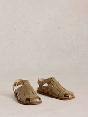 White Stuff Green Hattie Fisherman Footbed Sandals - Image 1 of 4