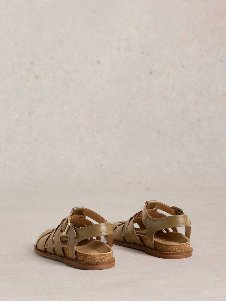 White Stuff Green Hattie Fisherman Footbed Sandals - Image 2 of 4