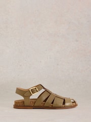 White Stuff Green Hattie Fisherman Footbed Sandals - Image 3 of 4
