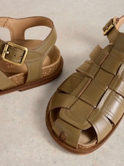 White Stuff Green Hattie Fisherman Footbed Sandals - Image 4 of 4