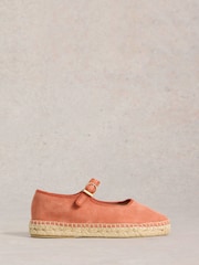 White Stuff Orange Mary Jane Espadrilles - Image 2 of 4
