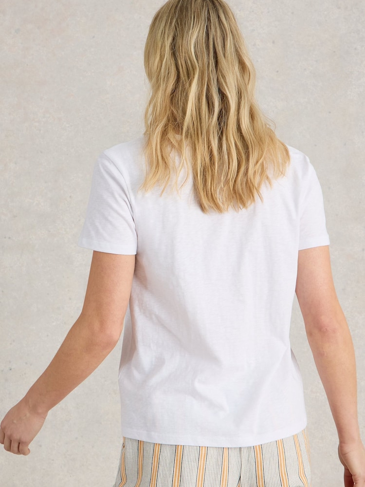 White Stuff Nadia Short Sleeve 100% Cotton T-Shirt - Imagen 2 de 6 White Stuff Nadia Short Sleeve 100% Cotton T-Shirt - Imagen 2 de 6