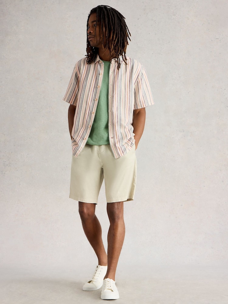 White Stuff Multi Keswick Stripe Linen Shirt - Image 1 of 6