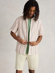 White Stuff Multi Keswick Stripe Linen Shirt - Image 2 of 6