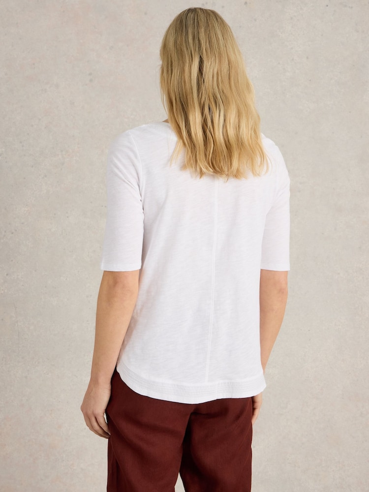 White Stuff Weaver Broderie 100% Organic Cotton Top - Imagen 2 de 6
