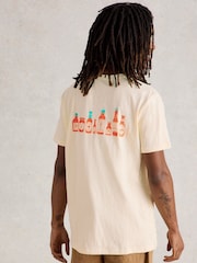 White Stuff Chilli Pepper Graphic 100% Cotton T-Shirt - Bild 2 von 6