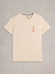 White Stuff Chilli Pepper Graphic 100% Cotton T-Shirt - Bild 5 von 6