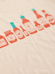 White Stuff Chilli Pepper Graphic 100% Cotton T-Shirt - Bild 6 von 6