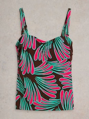 White Stuff Pink Eva Tankini - Image 5 of 6