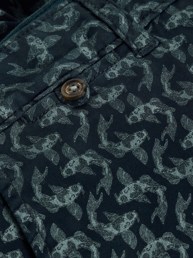 White Stuff Fish Printed Chino Shorts - Imagen 6 de 6