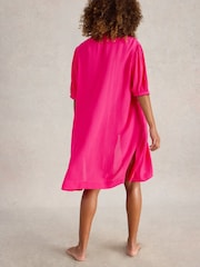 White Stuff Maggie Beach Cover-up magenta - Image 2 of 6