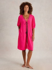 White Stuff Maggie Beach Cover-up magenta - Image 3 of 6