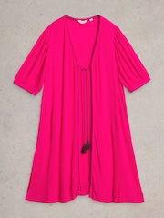 White Stuff Maggie Beach Cover-up magenta - Image 5 of 6